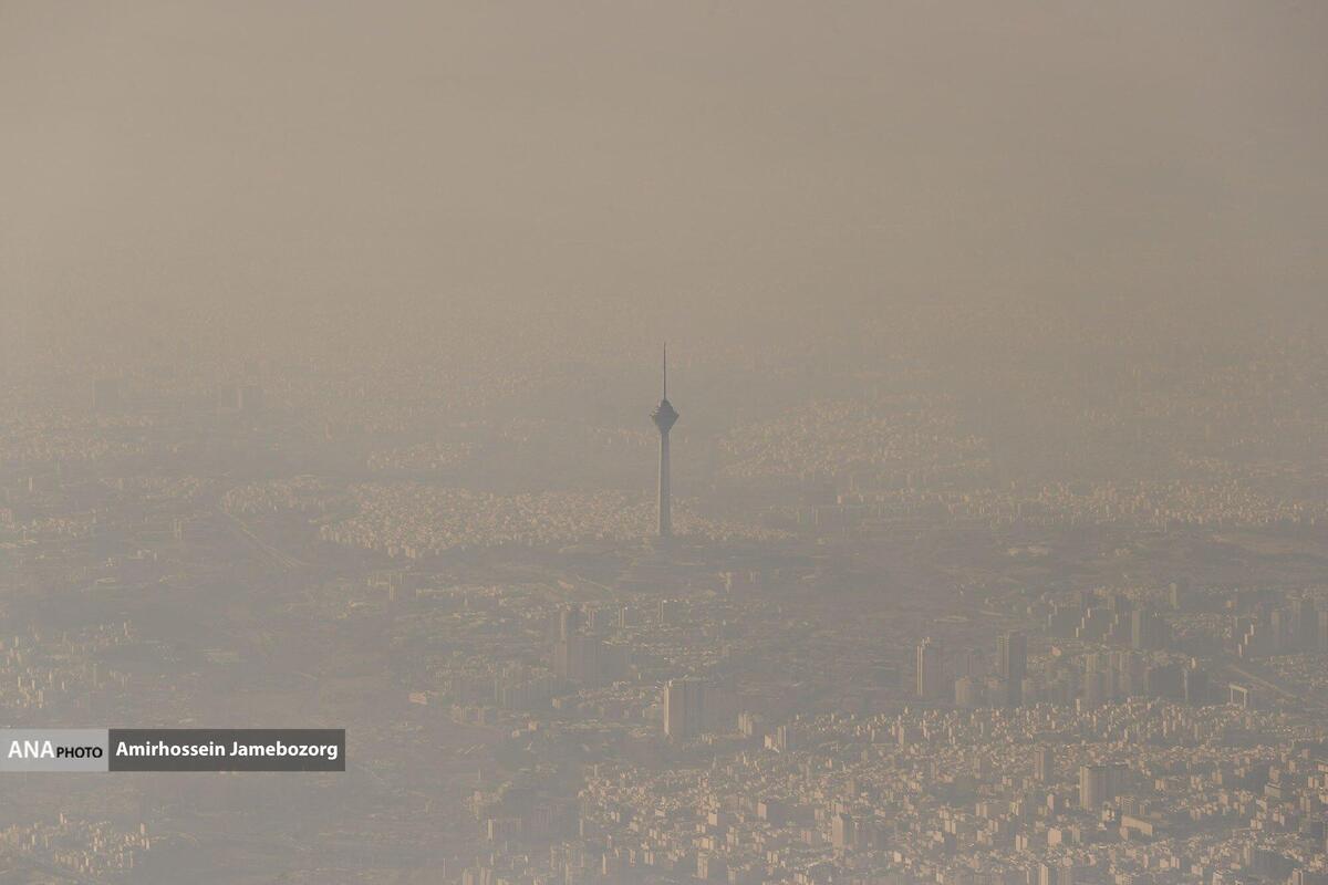 آلودگی هوا بر فراز تهران